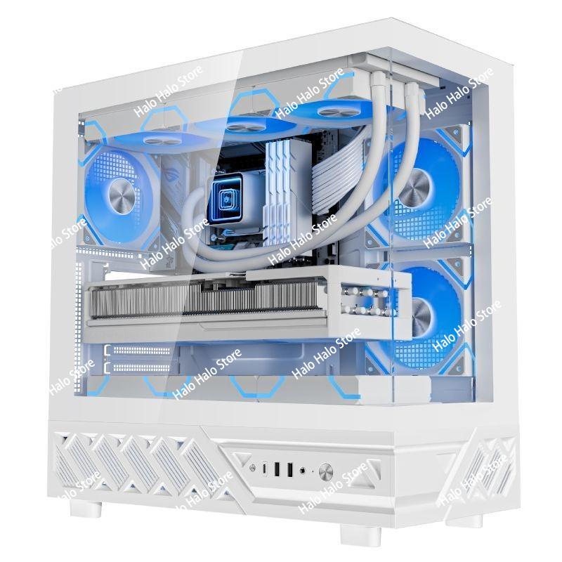 Pc Gaming Liquid - حافظة كمبيوتر White Seaview ATX من