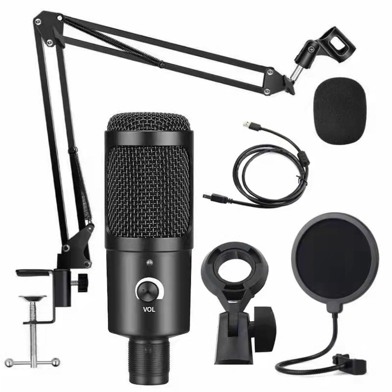 Pc Gaming Youtube - ميكروفون تسجيل بمكثف USB مع حامل