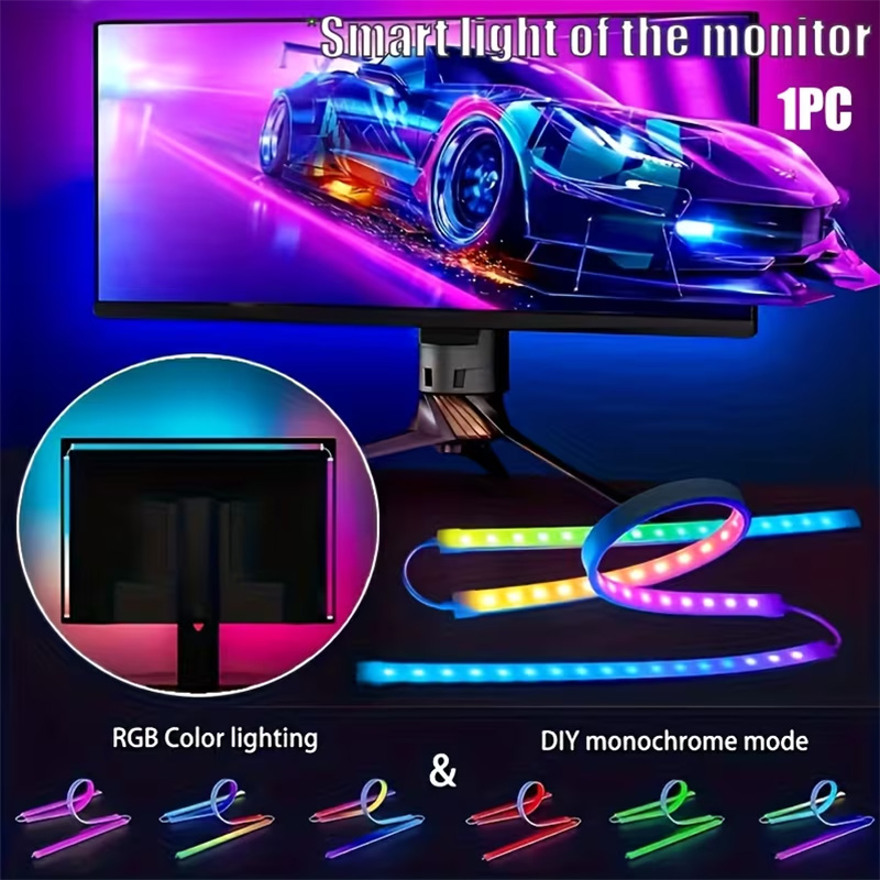 Pc Gaming Games - شريط إضاءة RGB للألعاب، إضاءة خلفية
