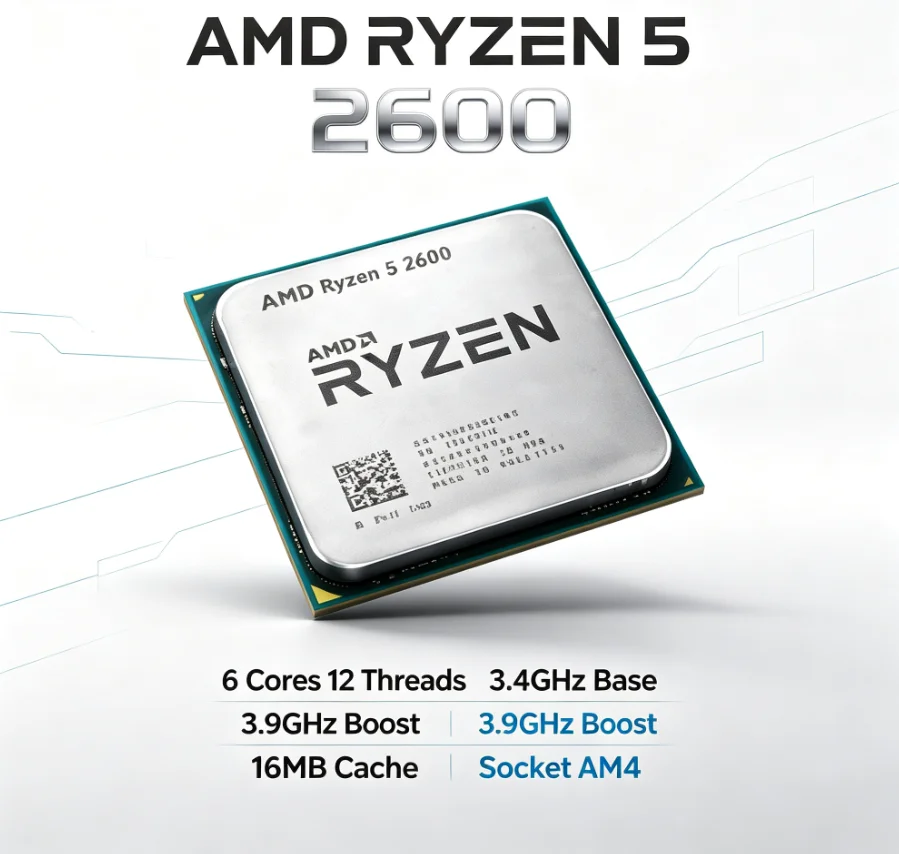 Pc Gaming Entry - معالج AMD Ryzen 5 2600 R5