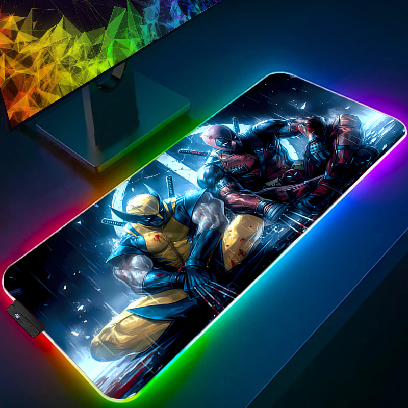 لوحة ماوس LED للألعاب بإضاءة خ - مراجعة Pc Gaming Used وسعره
