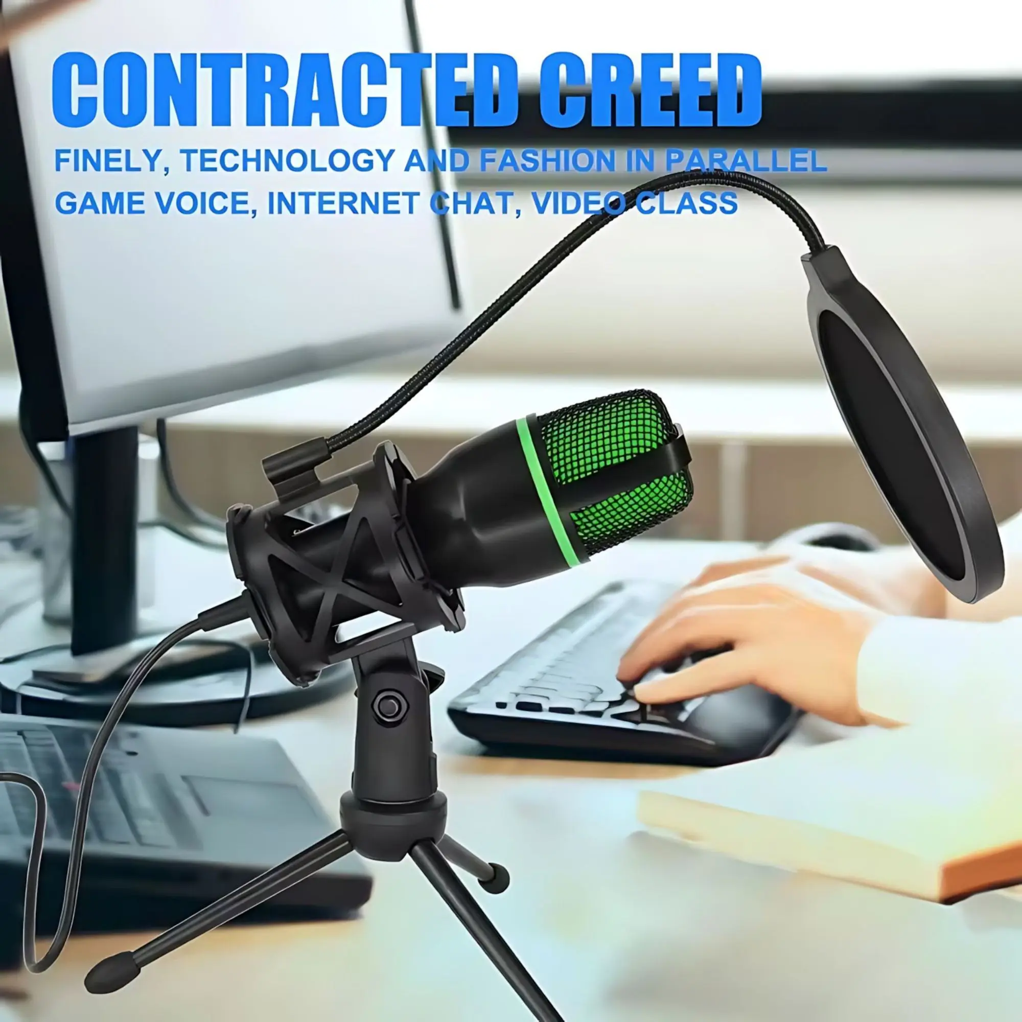 طقم ميكروفون مكثف احترافي مع ح - مراجعة Pc Gaming Youtube وسعره