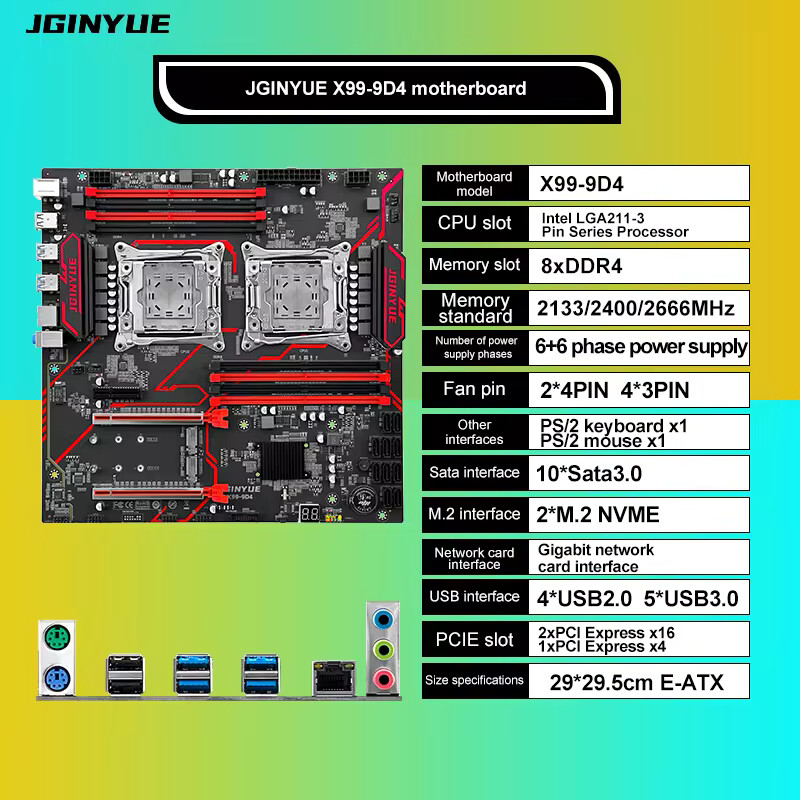 اللوحة الأم المزدوجة X99 CPU L - مراجعة Pc Gaming Xeon وسعره